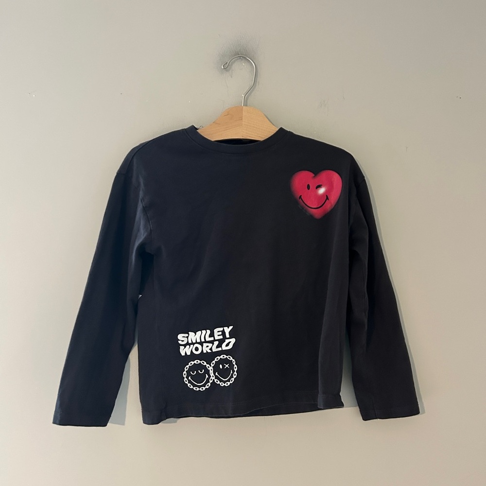 $15 ADD ON long sleeve graphic tee Zara Smileyworld 8-9Y H&M Baby Gap Old Navy